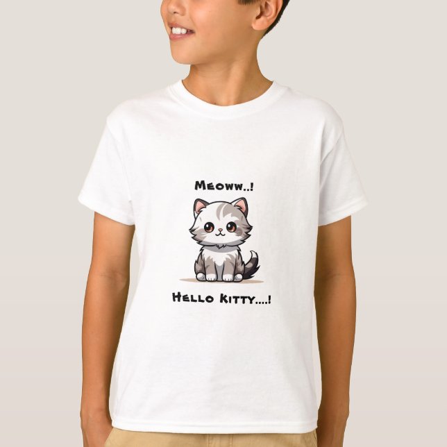 Funny Niedlich Cat Catmas Spaß T-Shirt (Vorderseite)