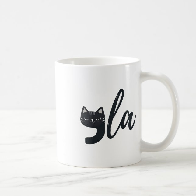 Funny Niedlich Cat Comma La Funny Kamala Harris Pr Kaffeetasse (Rechts)