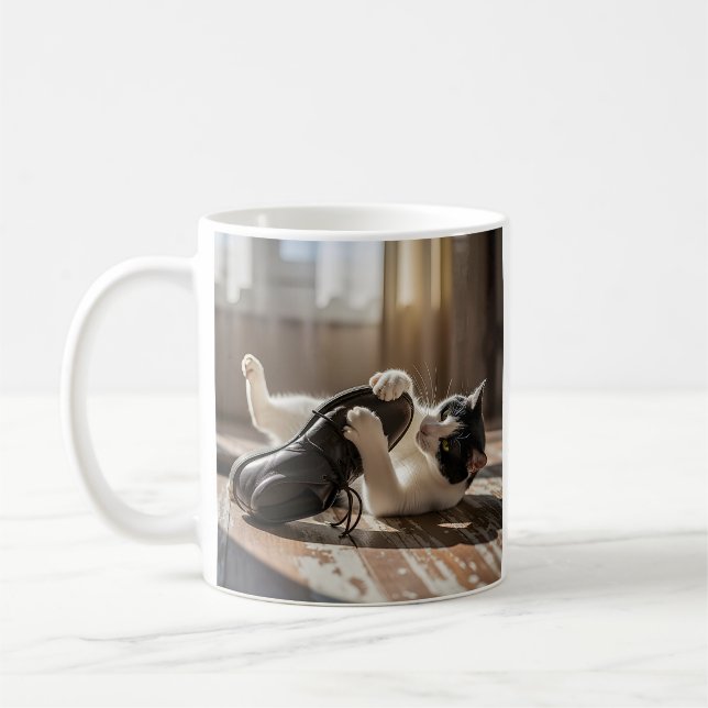 Funny Niedlich Cat Kaffeetasse (Links)