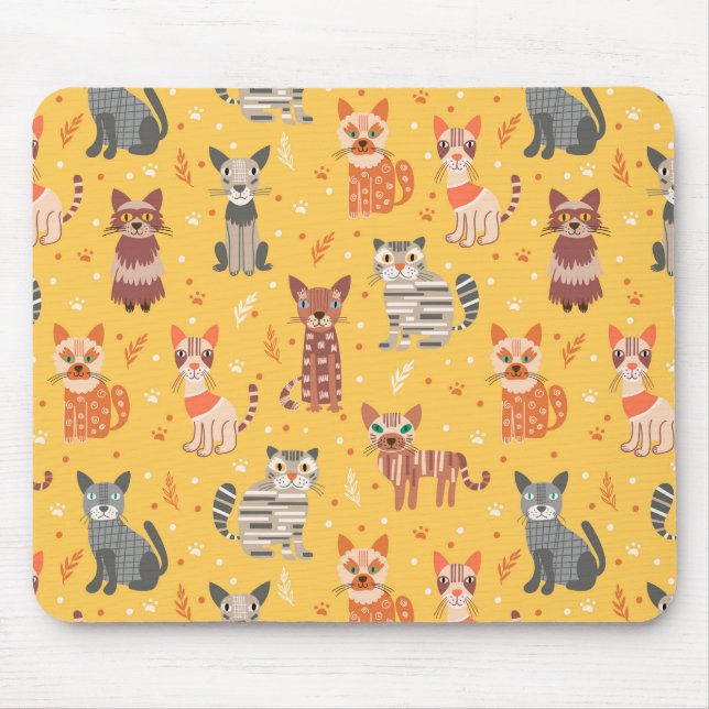 Funny Niedlich Cats Mousepad (Vorne)