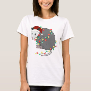 Funny Niedlich Christmas Opossum T-Shirt