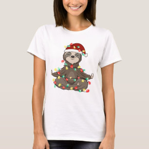 Funny Niedlich Christmas Sloth T-Shirt