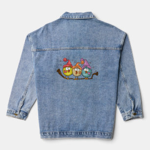 Funny Niedlich Christmas Womens Denim Jackets Jeansjacke