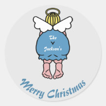 Funny Niedlich Chubby Angel Merry Christmas Custom