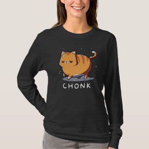 Funny Niedlich Chubby Happy Cat Cat Artwork T-Shirt