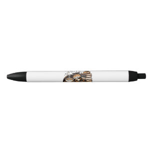 Funny Niedlich Coffee Cats Bücher Lover Gift Idee  Kugelschreiber