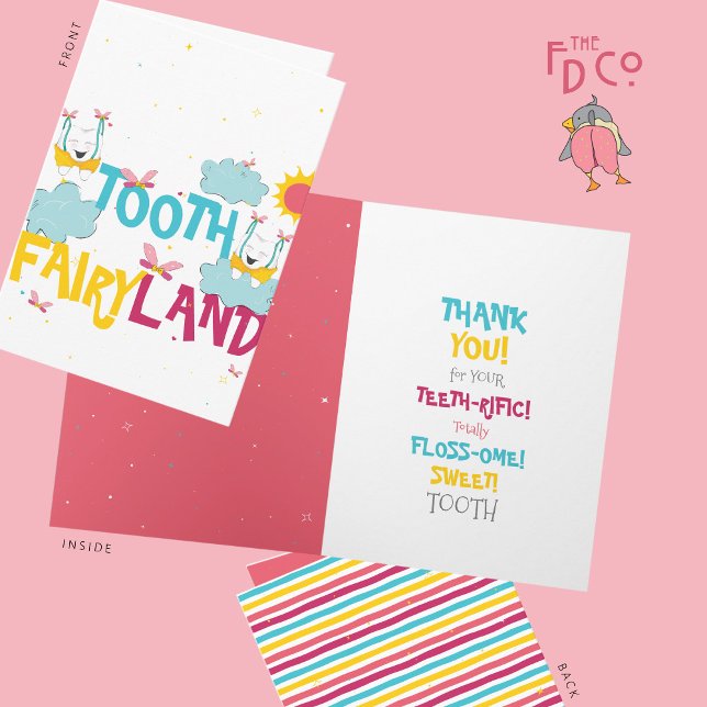 Funny Niedlich Danke von Tooth Fairy Land Karte (Von Creator hochgeladen)