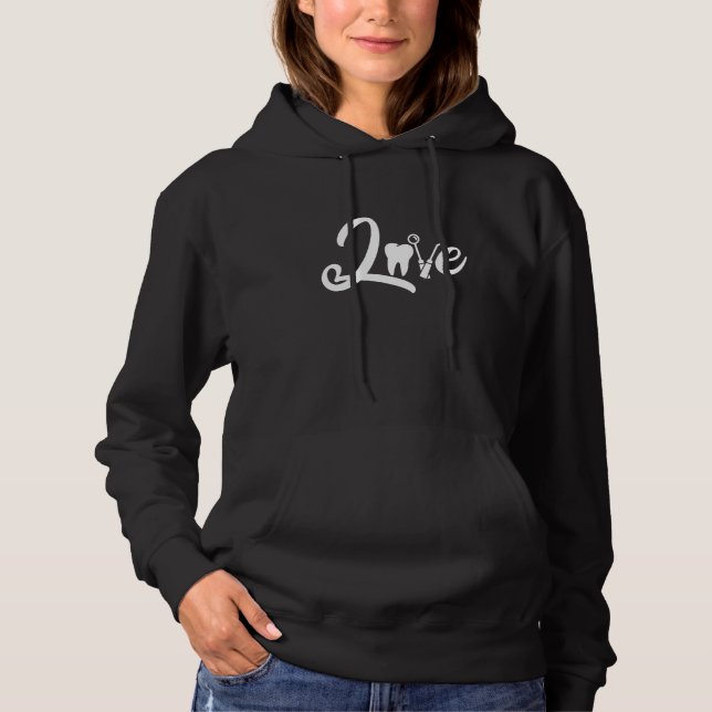 Funny Niedlich Dentist Liebe Zahnarzthygienist Tee (Vorderseite)