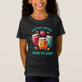 Funny Niedlich Dieses Mädchen weiß, wie man jam! T-Shirt