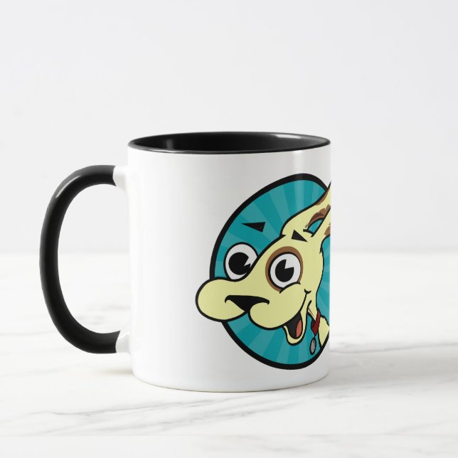 FUNNY NIEDLICH DOG RINGER TASSE (Links)