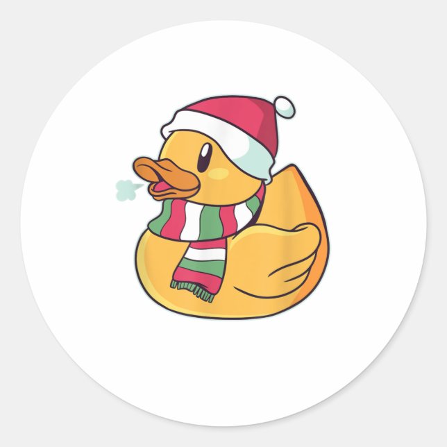 Funny Niedlich Dub Dub Weihnachten Runder Aufkleber (Vorderseite)