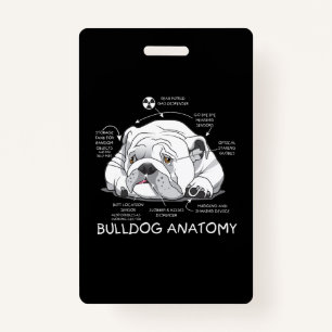 Funny Niedlich English Bulldog Anatomie Hunde Biol Ausweis