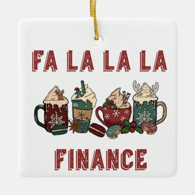 Funny Niedlich Festivals Rot und Grün Weihnachten  Keramikornament (Vorderseite)