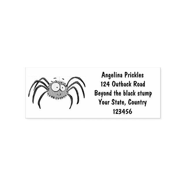 Funny niedlich fluffly spinness Cartoon Gummistempel (Prägung)