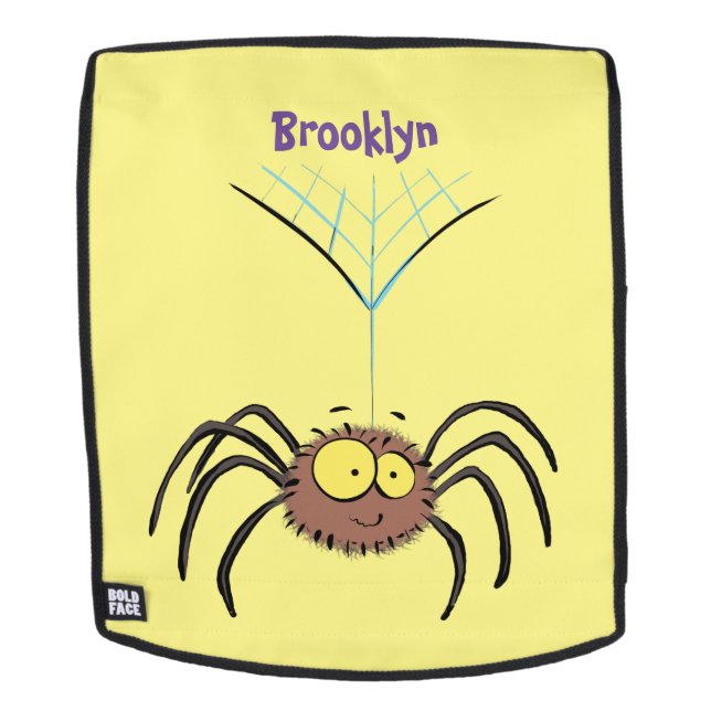 Funny niedlich fluffly spinness Cartoon Rucksack (Abnehmbare Front)