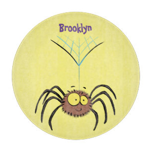 Funny niedlich fluffly spinness Cartoon Schneidebrett
