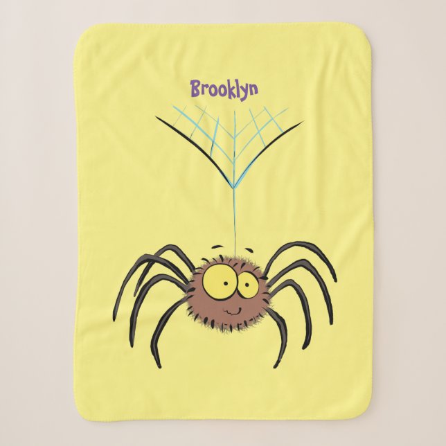 Funny niedlich fluffly spinness Cartoon Sherpadecke (Vorderseite)