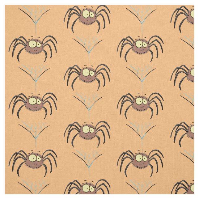 Funny niedlich fluffly spinness Cartoon Stoff (Muster)