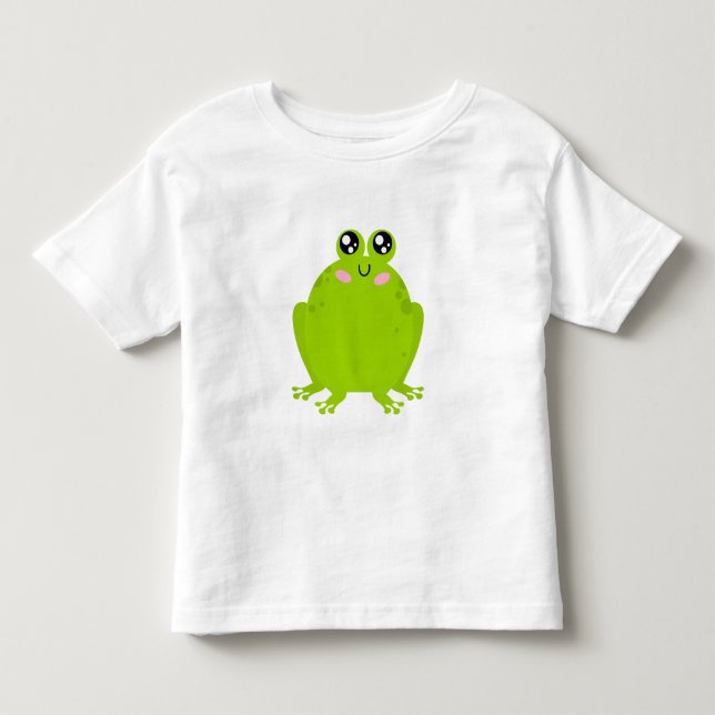 Funny Niedlich Frog Kleinkind T-shirt (Vorderseite)