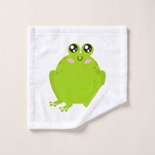 Funny Niedlich Frog Waschlappen