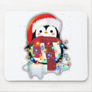 Funny Niedlich Frohe Weihnachts-Penguin Kostüm Mousepad
