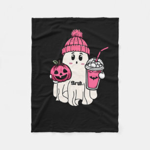 Funny Niedlich Ghost Bruh I Gemein Boo Halloween Fleecedecke