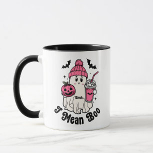 Funny Niedlich Ghost Bruh I Gemein Boo Pumpkin Hal Tasse