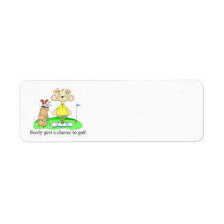 Funny Niedlich Golf Address Labels