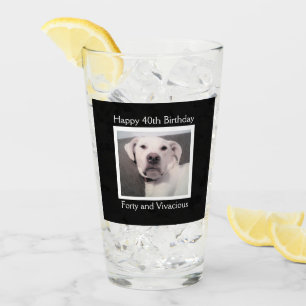 Funny Niedlich Grumpy White Dog 40. Geburtstag Sch Glas
