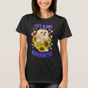 Funny Niedlich Havanese Dog Love Girl Puppy Lover T-Shirt