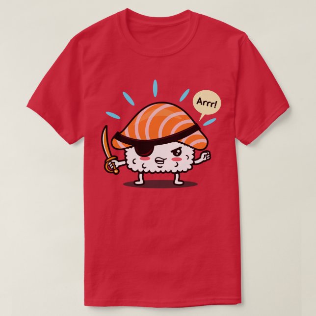Funny Niedlich Kawaii Original Pirate Japanisch Su T-Shirt (Design vorne)