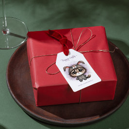 Funny Niedlich Kitty Bunny Ears Lila Happy Osterfe Geschenkanhänger