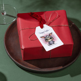 Funny Niedlich Kitty mit sonnigen Ohren glücklich Geschenkanhänger