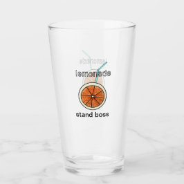Funny Niedlich Lemonade Stand Boss Gelb Glas
