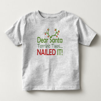 Funny Niedlich Liebe Weihnachtsmann furchtbare zwe Kleinkind T-shirt