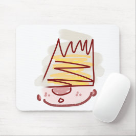 Funny Niedlich Little King Illustration Mousepad