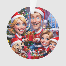 Funny, Niedlich, Modernes Foto Weihnachten Ornament