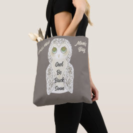 Funny Niedlich Owl Be Bald Monogram Mama Bag Tasche