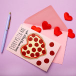 Funny Niedlich Pizza Herzlich willkommen Feiertagskarte<br><div class="desc">Diese lustige und niedliche Valentinstag-Karte ist eine leichte und süße Art, jemandem Liebe zu zeigen. Es enthält den Satz "Jede Pizza mir Liebe jede Pizza Sie", mit einer handgezeichnet herzförmigen Pizza und Pepperoni-Scheiben auf einem einfachen, rosa Hintergrund. Sie können die Nachricht im Inneren anpassen, um zu sagen, was Sie wollen....</div>