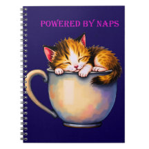 Funny Niedlich "Powered by Nickerchens" Kitten