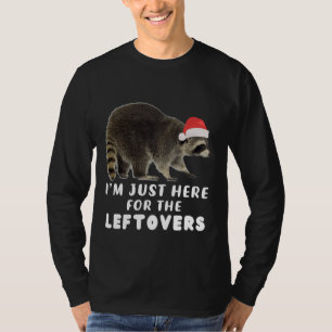 Funny Niedlich Raccoon Weihnachts-Weihnachtsmannmü T-Shirt