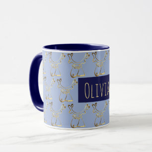 Funny Niedlich Rentier Muster Elegante Imitate Loc Tasse
