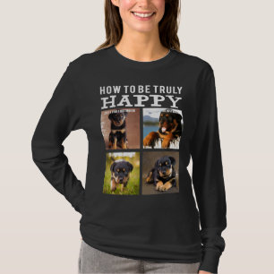 Funny Niedlich Rottweiler Face Happy Hund Mama Mam T-Shirt