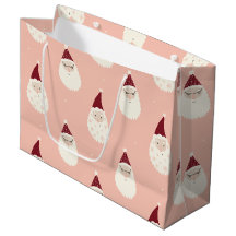 Funny niedlich Santa watercolor Grafikmuster pink