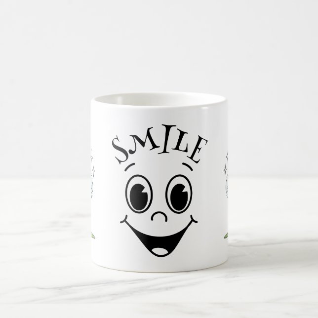 Funny Niedlich Smile face & Duck Kaffeetasse (Mittel)