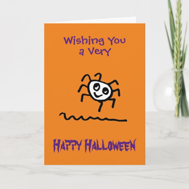 Funny Niedlich Spooky Spione Halloween Card Karte (Vorderseite)
