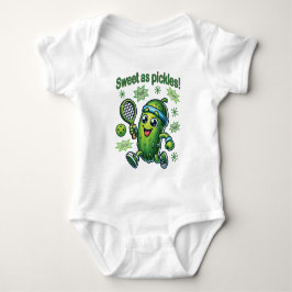 Funny Niedlich Sweet as Pickles Pickleball Baby Strampler