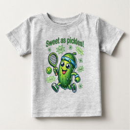 Funny Niedlich Sweet as Pickles Pickleball Baby T-shirt