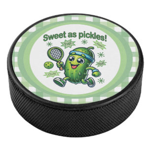 Funny Niedlich Sweet as Pickles Pickleball Eishockey Puck
