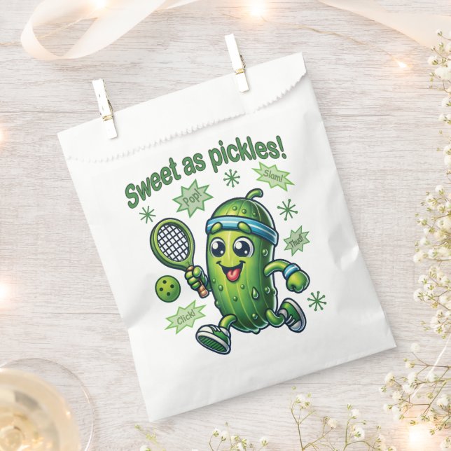 Funny Niedlich Sweet as Pickles Pickleball Geschenktütchen (Ausgeschnitten)